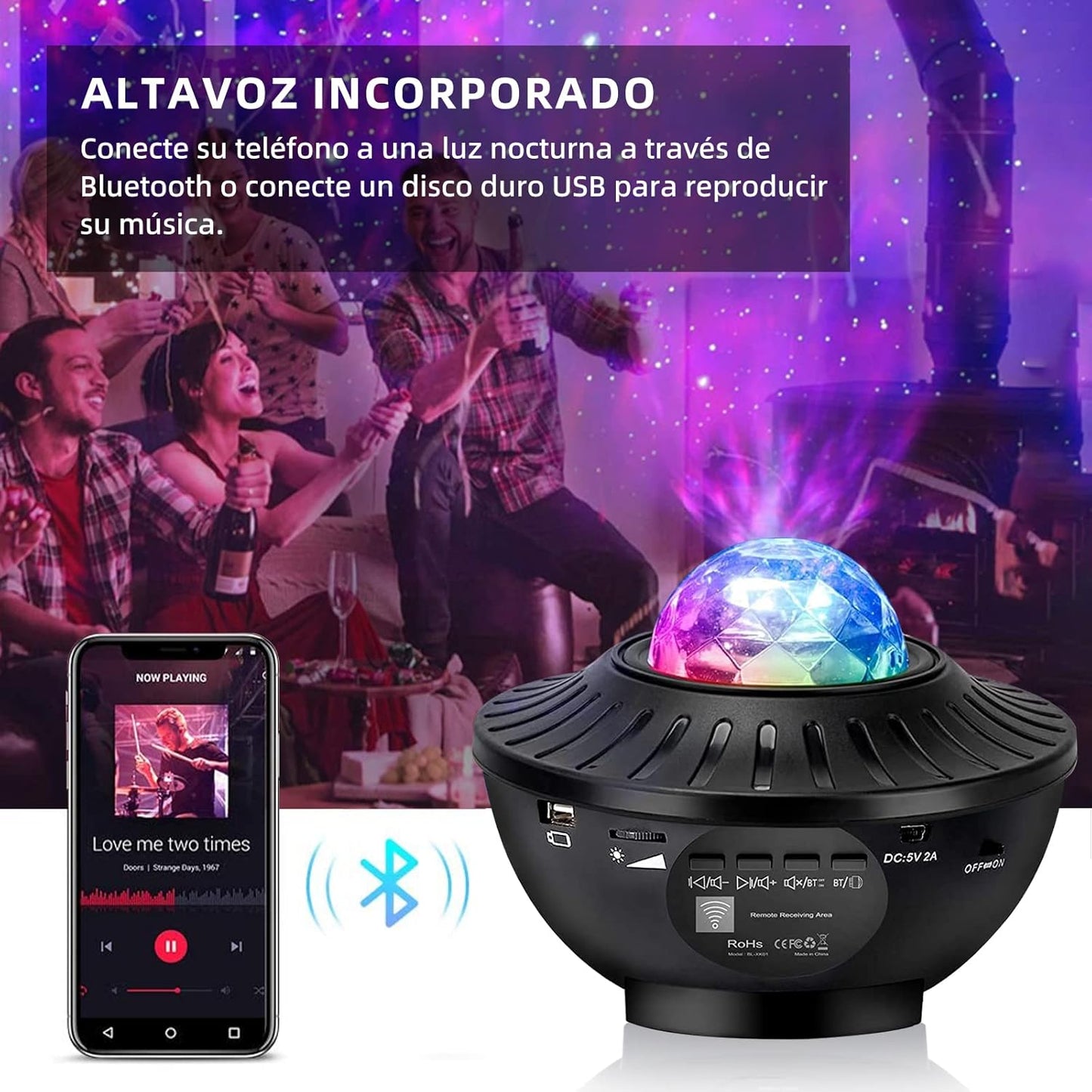 Proyector LED galaxia