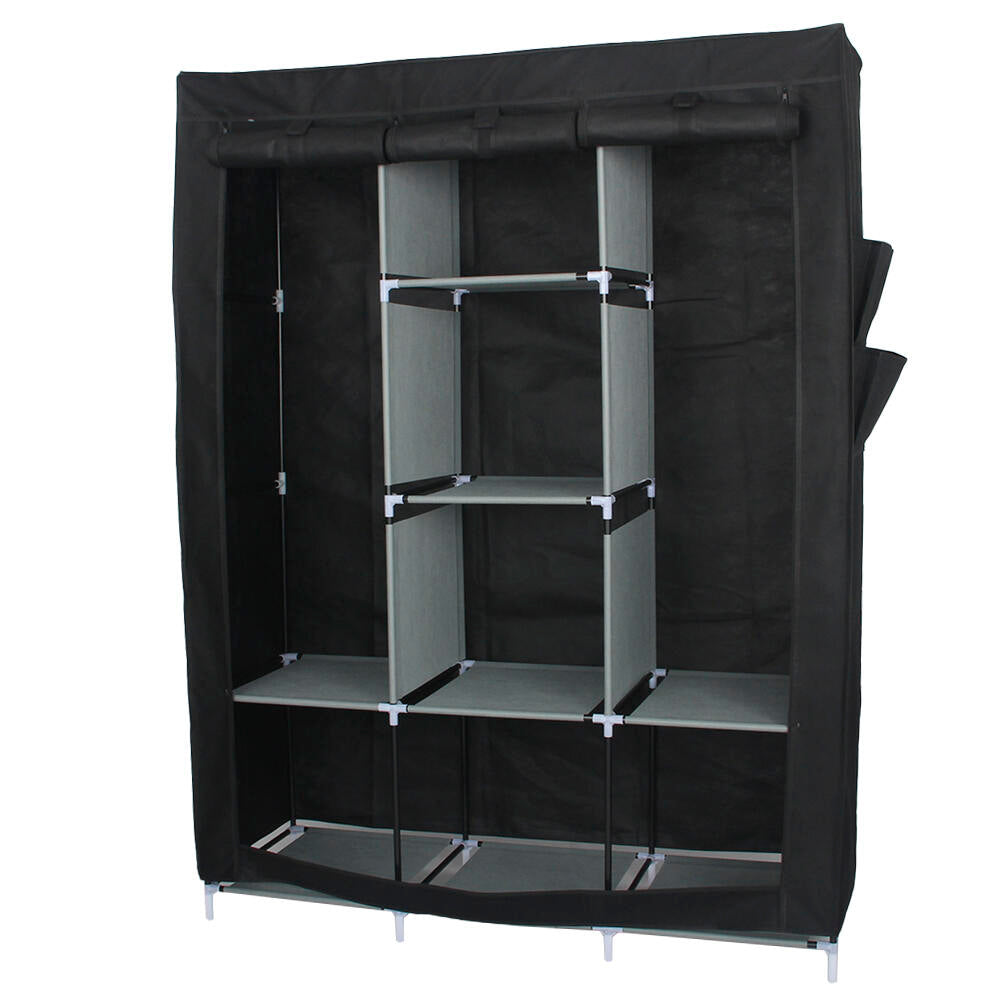 Armario portátil de tela con estructura rígida